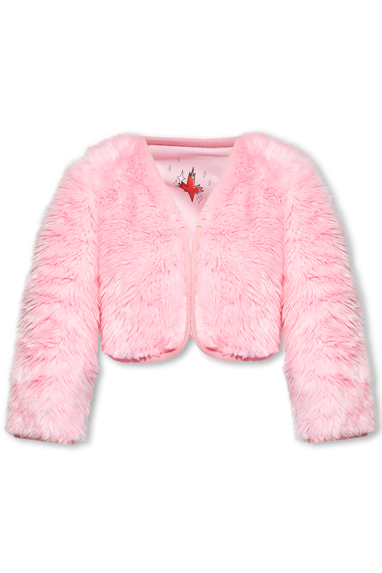 Bubblegum pink fur on sale coat